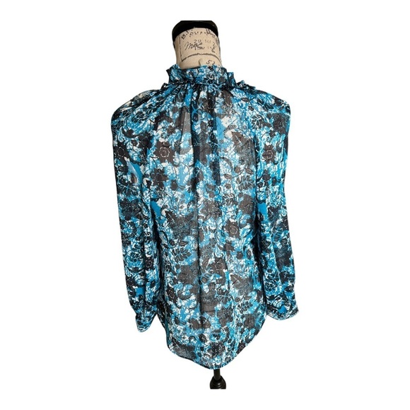 Anthropologie sheer floral blouse size S, new with tags - Picture 4 of 8